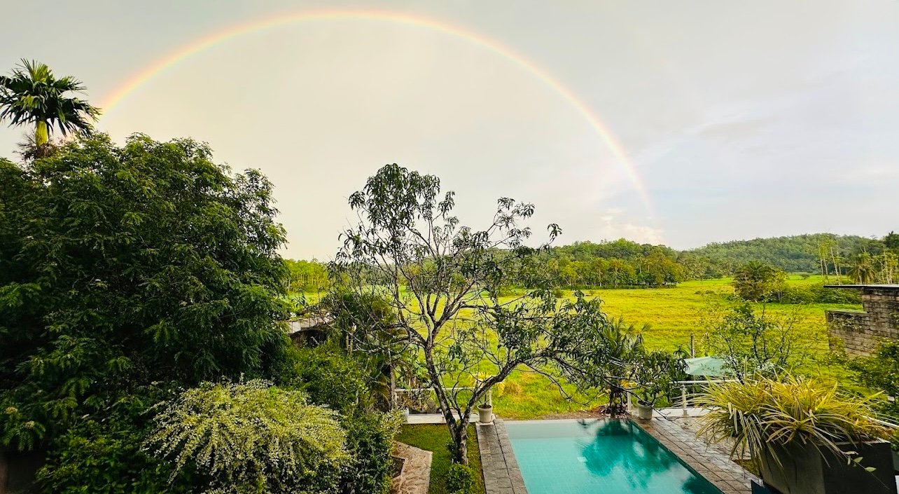 Rainbow sight from the room